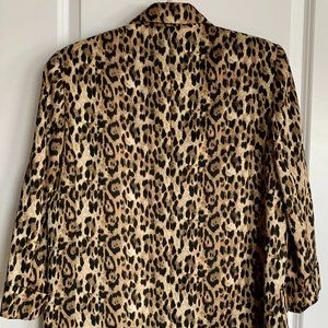 leopard print blazer